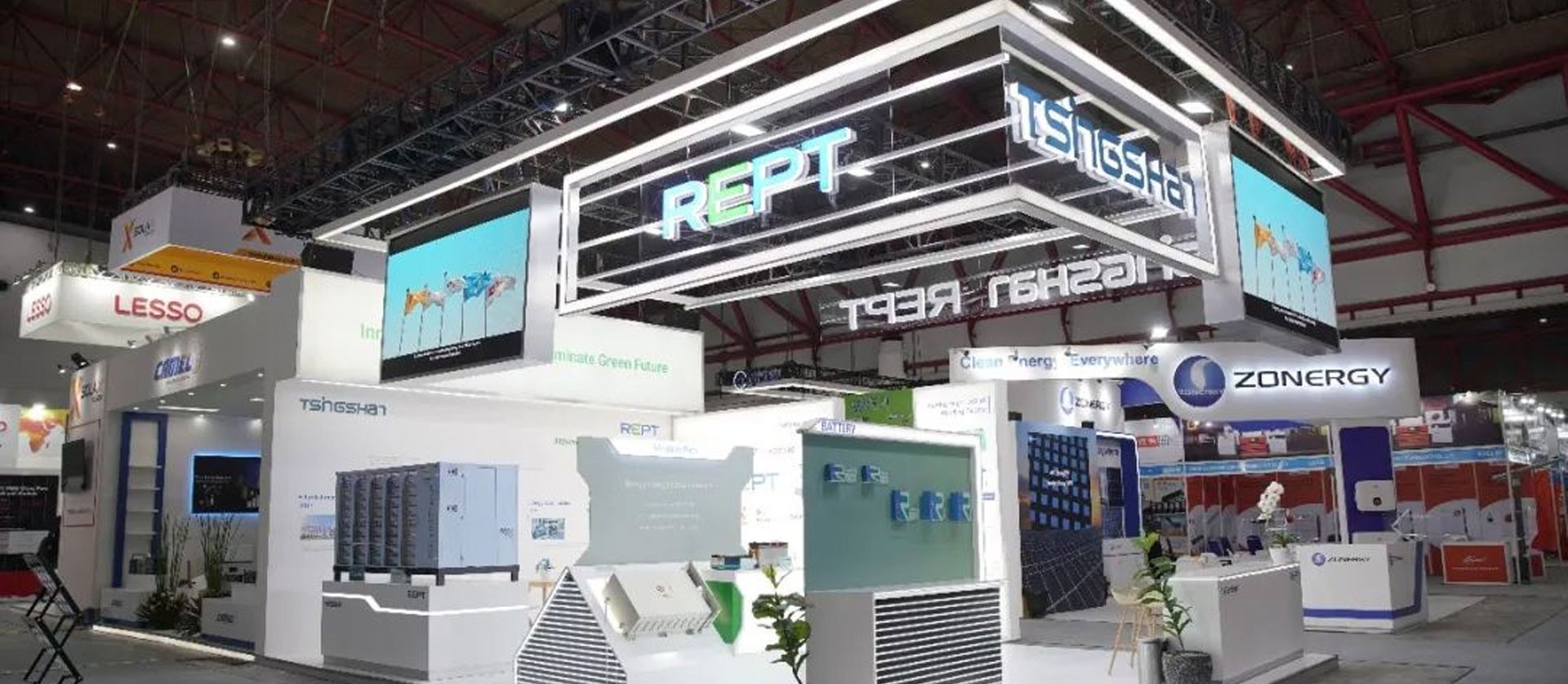 hurricane going to sea | rept battero made a new appearance at the 2023 indonesia photovoltaic energy exhibition