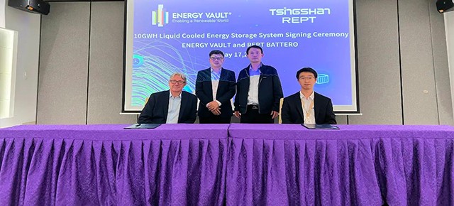 highly recognized by international partners! energy vault signed a 10gwh liquid-cooled energy storage battery supply agreement with rept battero
